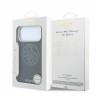 Guess PU Semi Wrap Perforated 4G Logo MagSafe Case for iPhone 18 Pro / black