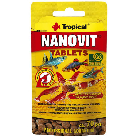 Tropical Nanovit smulkios tabletės 10 g