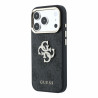 Guess PU 4G Strass Metal Logo Case for iPhone 18 Pro / black
