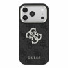 Guess PU 4G Strass Metal Logo Case for iPhone 18 Pro Max / Black