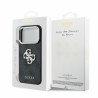 Guess PU 4G Strass Metal Logo Case for iPhone 18 Pro Max / Black