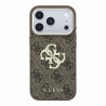 Guess PU 4G Strass Metal Logo Case for iPhone 18 Pro / Brown