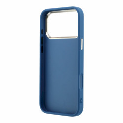 Guess PU 4G Strass Metal Logo Case for iPhone 18 Pro Max / Blue