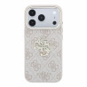 Guess PU 4G Strass Metal Logo Case for iPhone 18 Pro / Pink