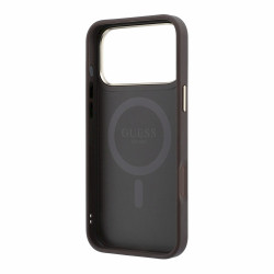Guess PU 4G Ring Stand MagSafe Case for iPhone 18 Pro Max / Brown