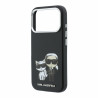 Karl Lagerfeld PU Semi Wrap Smooth Sketch Bodies Magsafe Case for iPhone 18 Pro Max / black