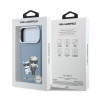 Karl Lagerfeld PU Semi Wrap Smooth Sketch Bodies Magsafe Case for iPhone 18 Pro Max / Blue