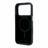 Karl Lagerfeld PU Grained Semi Wrap K&CH Heads Magsafe Case for iPhone 18 Pro / black