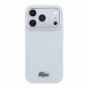 Lacoste PVC Iconic Petit Pique Metal Logo MagSafe Case for iPhone 18 Pro / Light Grey
