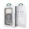 Lacoste IML Shockproof Petit Pique Gold Logo MagSafe Case for iPhone 18 Pro / Black