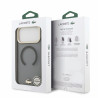 Lacoste IML Shockproof Petit Pique Gold Logo MagSafe Case for iPhone 18 Pro Max / black