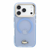 Lacoste IML Shockproof Petit Pique Gold Logo MagSafe Case for iPhone 18 Pro Max / Blue