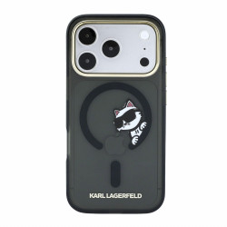 Karl Lagerfeld IML Choupette Peekaboo Magsafe Case for iPhone 18 Pro / Black