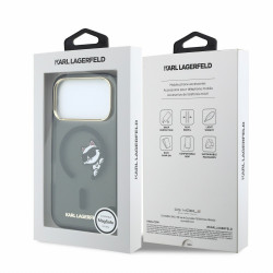 Karl Lagerfeld IML Choupette Peekaboo Magsafe Case for iPhone 18 Pro / Black