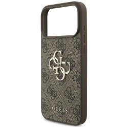 Guess 4G Big Logo Case for iPhone 18 Pro / iPhone 17 Pro / Brown