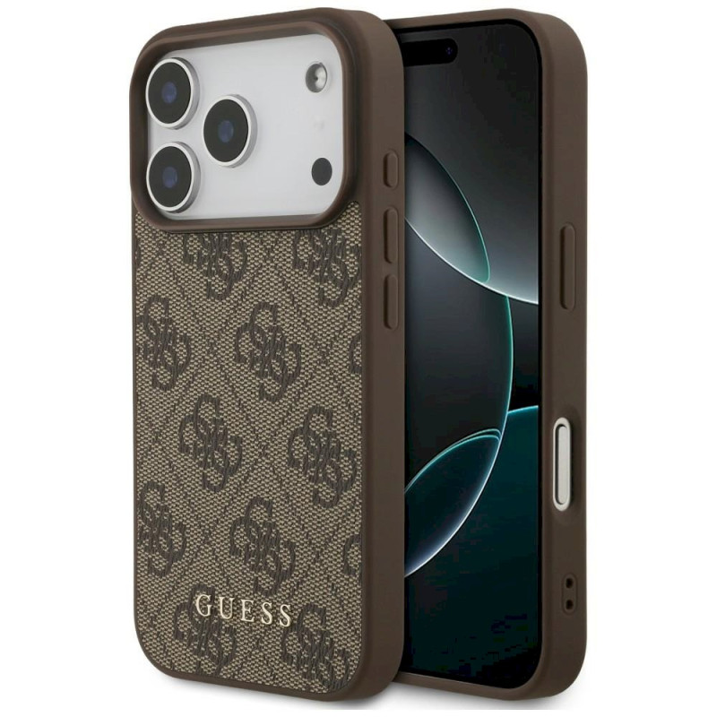Guess 4G Classic Case for iPhone 18 Pro / iPhone 17 Pro / brown