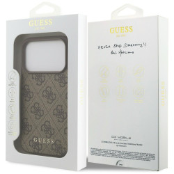 Guess 4G Classic Case for iPhone 18 Pro / iPhone 17 Pro / brown