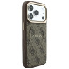 Guess Embossed 4G Classic MagSafe case for iPhone 18 Pro / iPhone 17 Pro brown