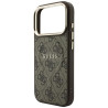 Guess Embossed 4G Classic MagSafe case for iPhone 18 Pro / iPhone 17 Pro brown
