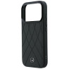 Mercedes Leather Crossed Lines MagSafe for iPhone 18 Pro /17 Pro / black