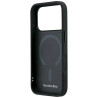 Mercedes Leather Crossed Lines MagSafe for iPhone 18 Pro /17 Pro / black