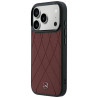 Mercedes Leather Crossed Lines MagSafe for iPhone 18 Pro Max / 17 Pro Max / burgundy