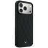 Mercedes Leather Crossed Lines MagSafe for iPhone 18 Pro Max/17 Pro Max / black