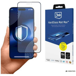 3MK HardGlass Matt Max Tempered Glass for Apple iPhone 18 Pro Max Black