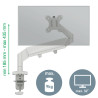 Leitz 64890085 monitoriaus laikiklis arba stovas 81,3 cm (32") Stalas Pilka
