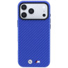 BMW M Carbon Metal Logo MagSafe Case for iPhone 18 Pro / 17 Pro Blue