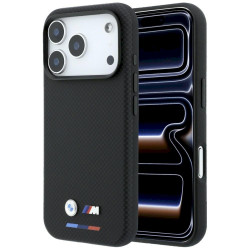 BMW M Quadrille Kevlar Tricolor & Metal Logo MagSafe for iPhone 18 Pro Max / black