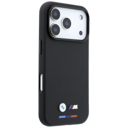 BMW M Quadrille Kevlar Tricolor & Metal Logo MagSafe for iPhone 18 Pro Max / black