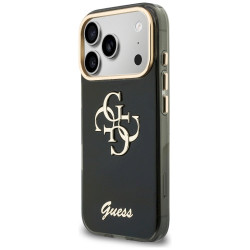 Guess IML 4G Script Metal Case for iPhone 18 Pro / iPhone 17 Pro black