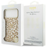Guess IML Leopard Glitter Triangle Logo MagSafe Case for iPhone 18 Pro / iPhone 17 Pro / brown