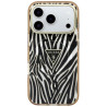 Guess IML Zebra Glitter Triangle Logo MagSafe for iPhone 18 Pro Max / iPhone 17 Pro Max / gold