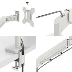 Leitz 64890085 monitor mount / stand 81.3 cm (32") Desk Grey