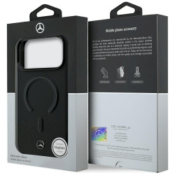 Mercedes Leather 3D MagSafe for iPhone 18 Pro / 17 Pro black