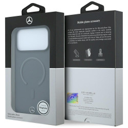 Mercedes Leather 3D MagSafe for iPhone 18 Pro Max / 17 Pro Max / antracite