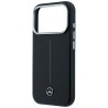 Mercedes Leather Semi Wrap Iconic Line MagSafe for iPhone 18 Pro Max / 17 Pro Max / black