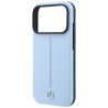 Mercedes Leather Semi Wrap Iconic Line MagSafe for iPhone 18 Pro Max / 17 Pro Max / blue