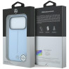 Mercedes Leather Semi Wrap Iconic Line MagSafe for iPhone 18 Pro Max / 17 Pro Max / blue