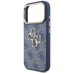 Guess 4G Big 4G Classic Logo Case for iPhone 18 Pro / blue gold