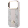 Guess 4G with Stripe Round and Classic Logos MagSafe Case for iPhone 18 Pro / iPhone 17 Pro / pink