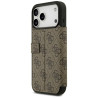 Guess Book 4G Metal Logo Case for iPhone 18 Pro Max / iPhone 17 Pro Max Brown