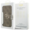 Guess Book 4G Metal Logo Case for iPhone 18 Pro Max / iPhone 17 Pro Max Brown