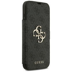 Guess Book 4G Metal Logo Case for iPhone 18 Pro Max / iPhone 17 Pro Max / black