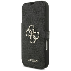 Guess Book 4G Metal Logo Case for iPhone 18 Pro / iPhone 17 Pro / black
