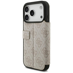 Guess Book 4G Metal Logo Case for iPhone 18 Pro / iPhone 17 Pro Pink