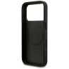 Guess Grained Gold Ring MagSafe Case for iPhone 18 Pro / iPhone 17 Pro Black