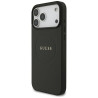 Guess Grained Gold Ring MagSafe Case for iPhone 18 Pro Max / iPhone 17 Pro Max / black